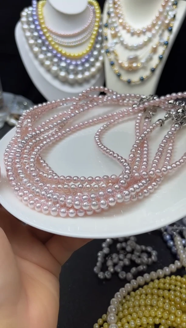 淡水珍珠未镶嵌颈饰多人