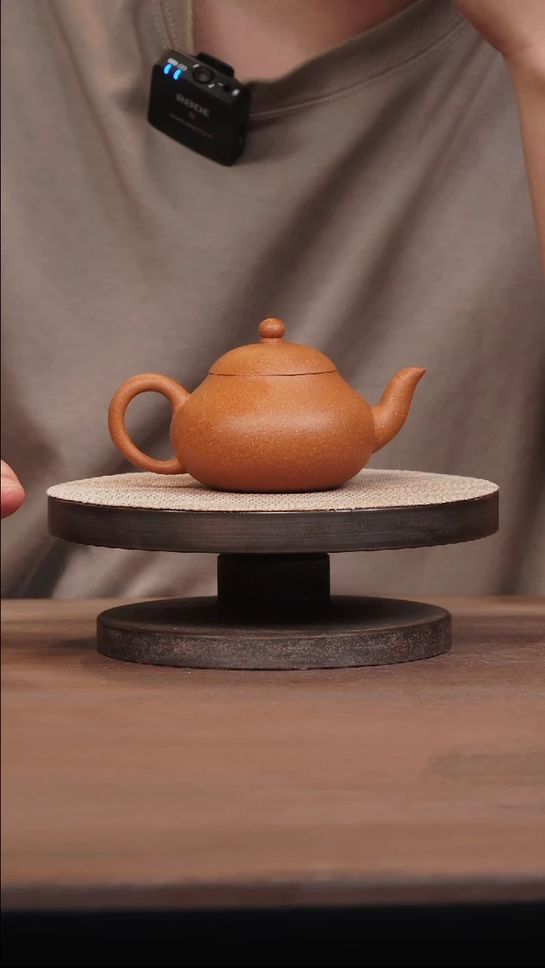 茶壶紫砂老黄段梨形