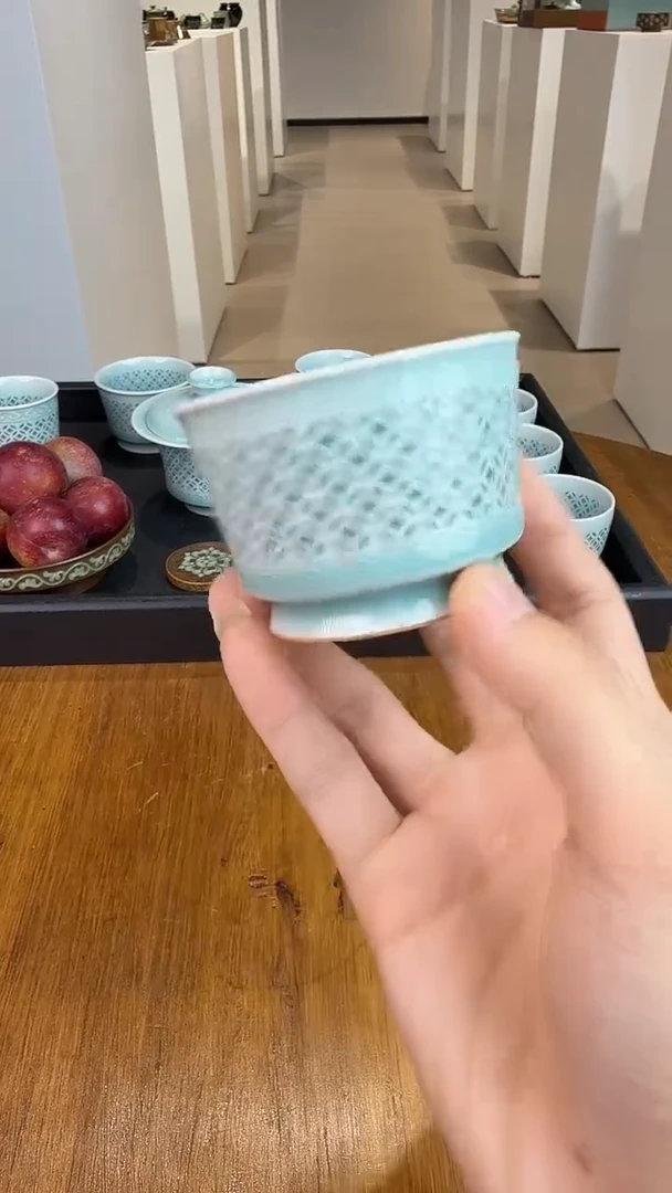 青瓷手工茶器包邮