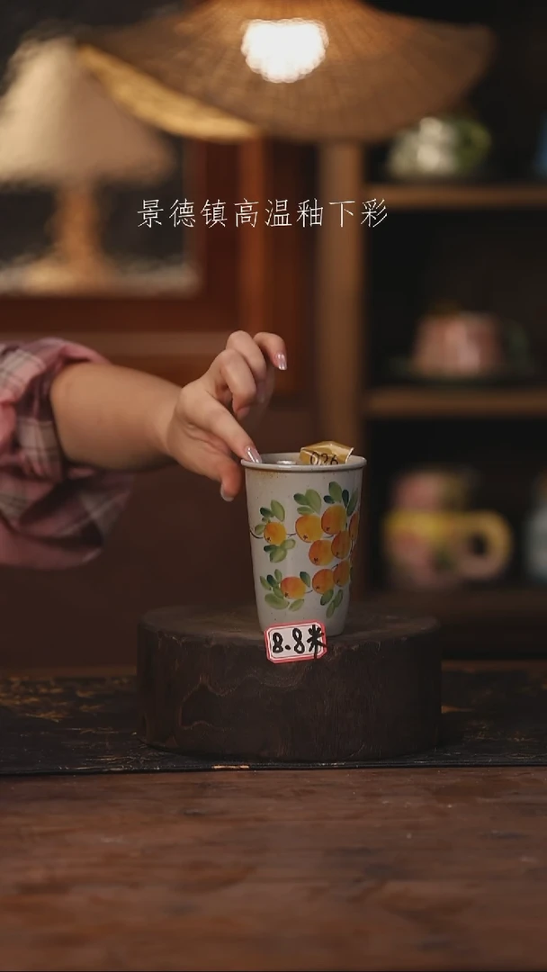 陶瓷景德镇高温釉下手绘陶瓷026