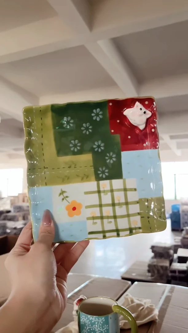 陶瓷手工手绘陶瓷直播间