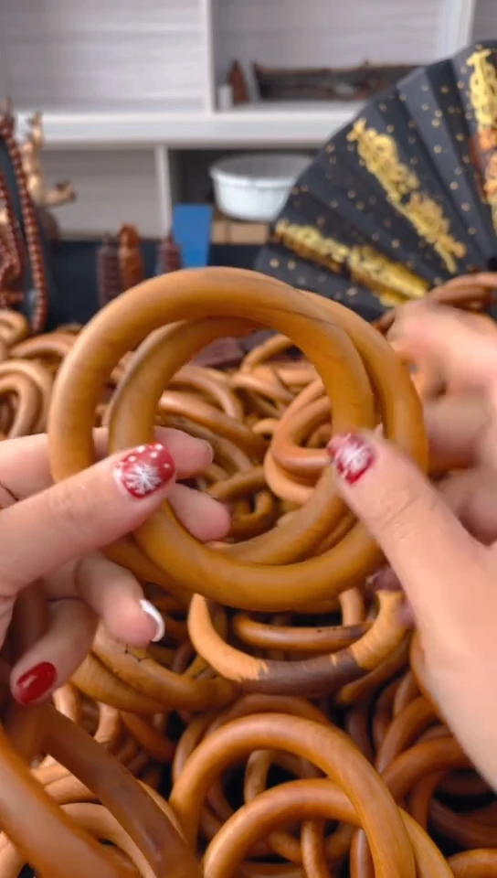 【闪购商品】枣木木雕枣木乾坤圈70圈口微瑕