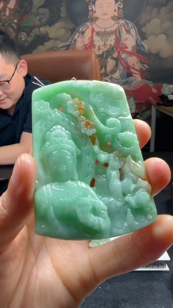 【闪购商品】定制翡翠未镶嵌L-@@QJXC120102