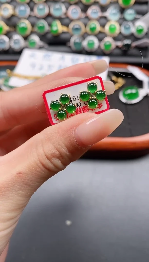 银S925镶嵌戒指翡翠111