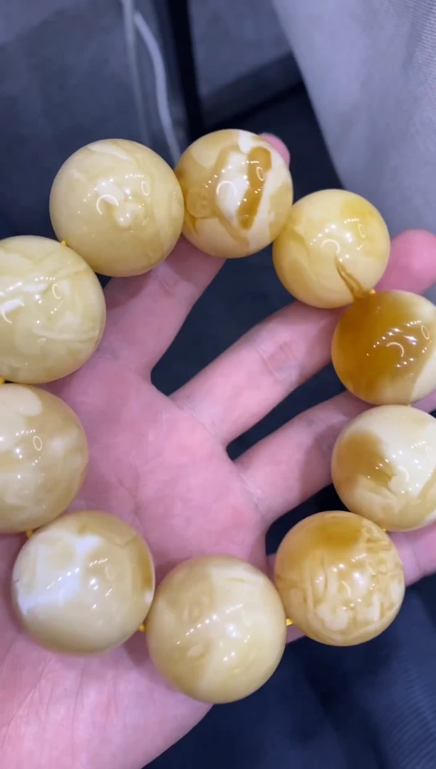 【闪购商品】蜜蜡手串未镶嵌大手串26.7m