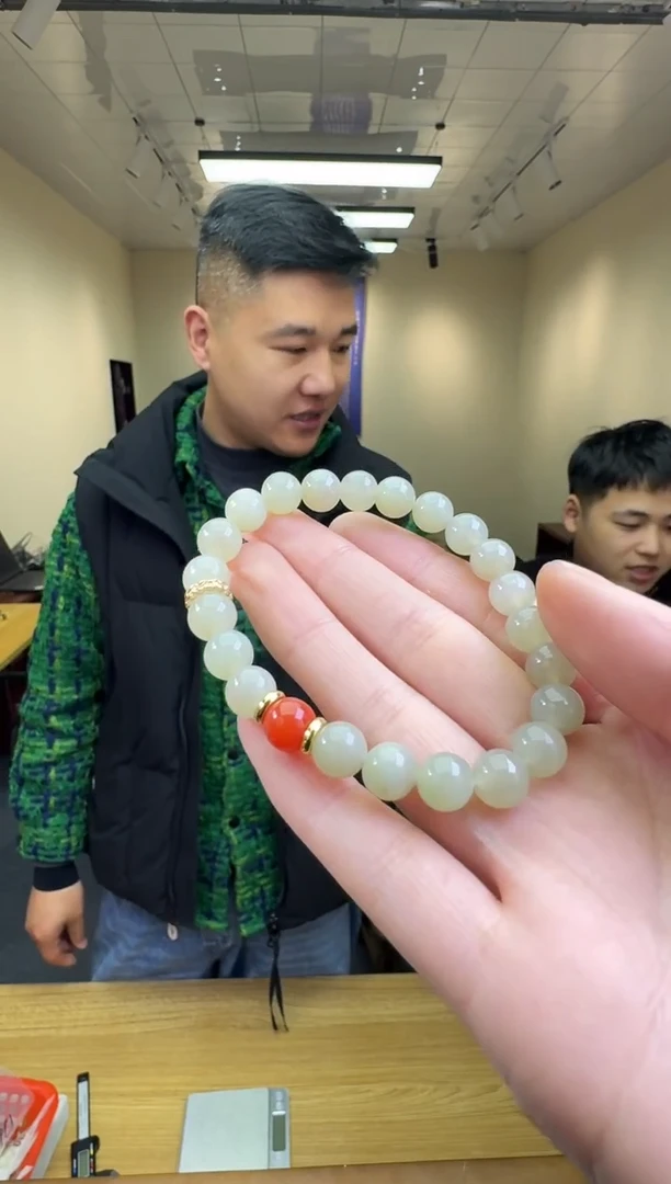 未镶嵌手链和田玉多样性发一件 098