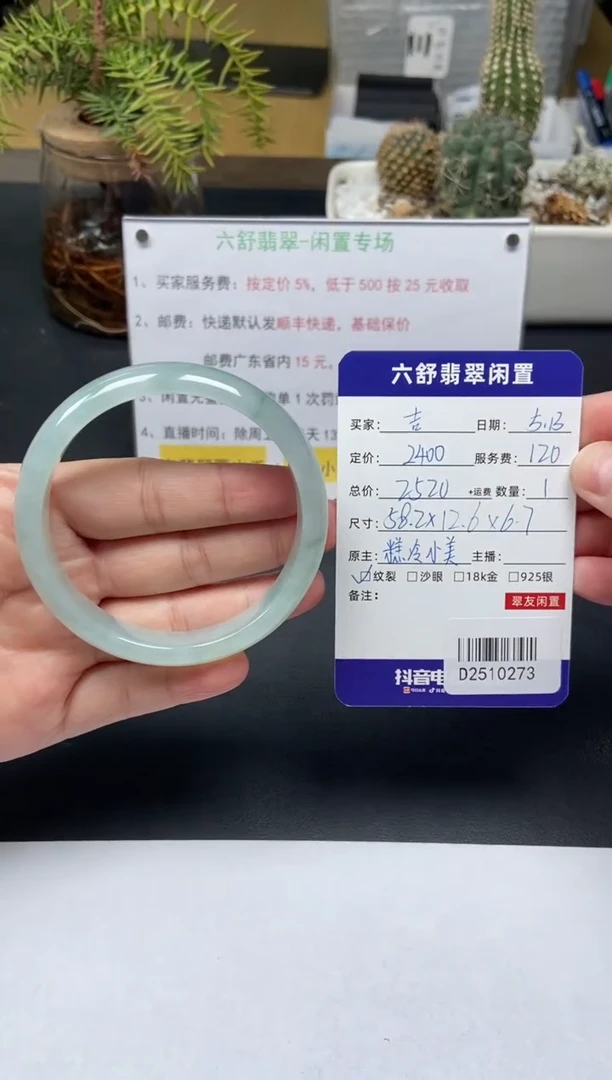 翡翠手镯未镶嵌D2510273