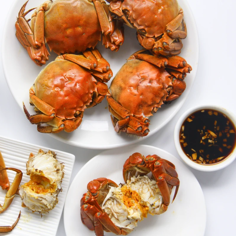 【活蟹】苏州精品大闸蟹公4.3-4.0两母3.0-2.7两10只送2只京东顺丰