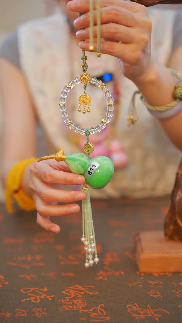 811非遗漆手艺工天然葫芦文玩福禄挂葫芦斜挂