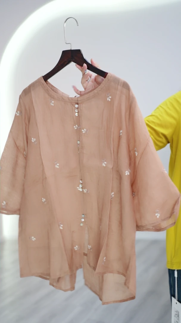 定制不支持7天无理由退货752苎麻上衣