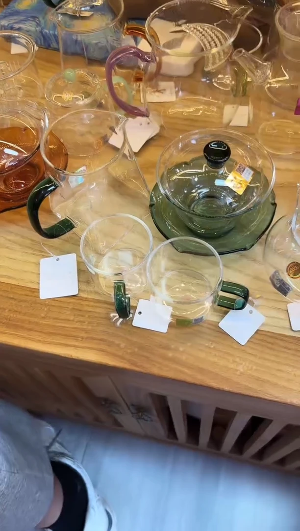 荷叶盖碗/墨绿+禾器/瀚然茶海/墨绿+清禾杯墨绿/一对