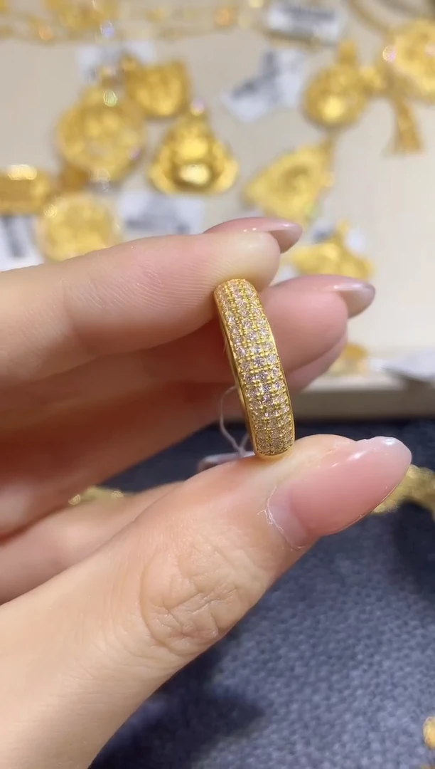 戒指/指环定制足金C22 多样性发货一件 13圈