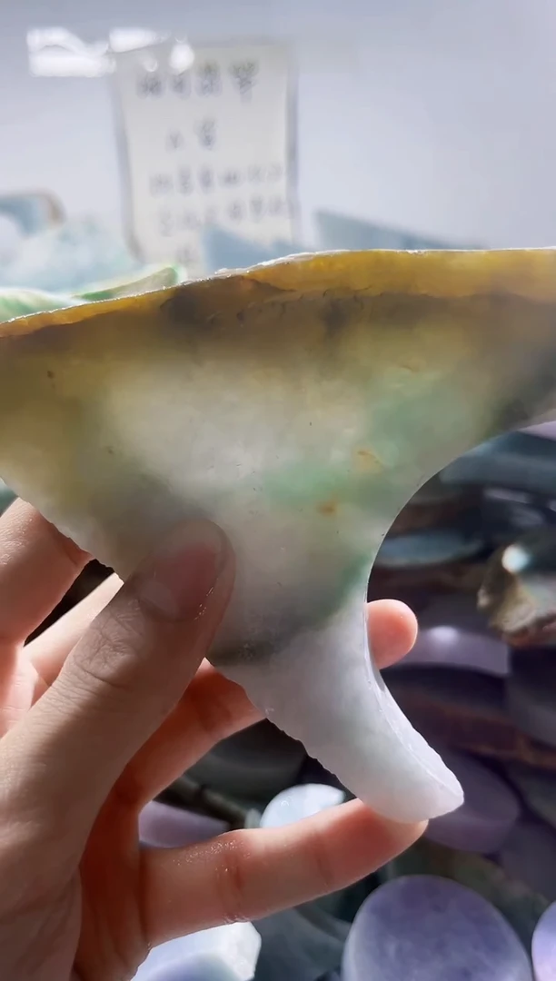 翡翠裸石缅甸翡翠A货陈5084