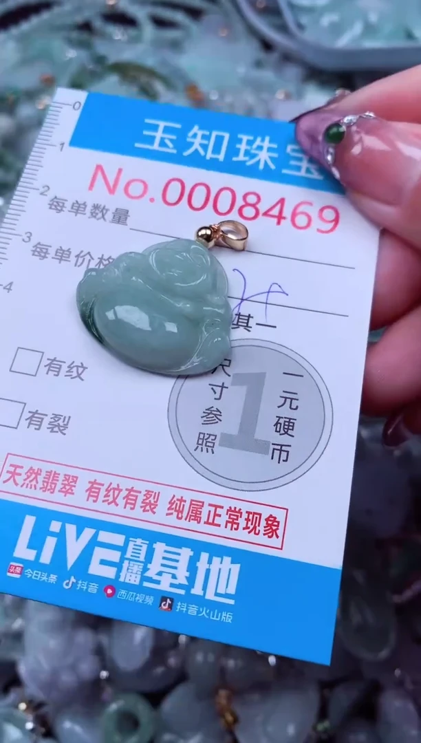 吊坠(不含链)未镶嵌翡翠8469