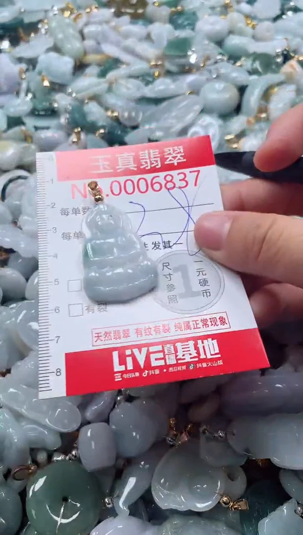 吊坠(不含链)未镶嵌翡翠6637