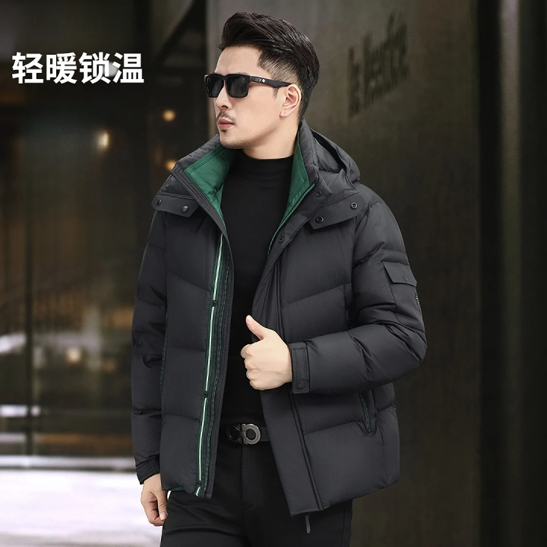 BOTEMER/比提米尔冬季男士加厚时尚羽绒服保暖蓬松面包服防寒外套