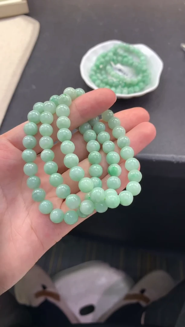 未镶嵌手串翡翠FC406 翡翠手串 多样性发其一