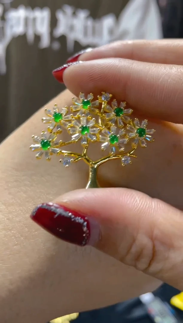 【闪购商品】翡翠戒指未镶嵌天然A货翡翠假一罚四