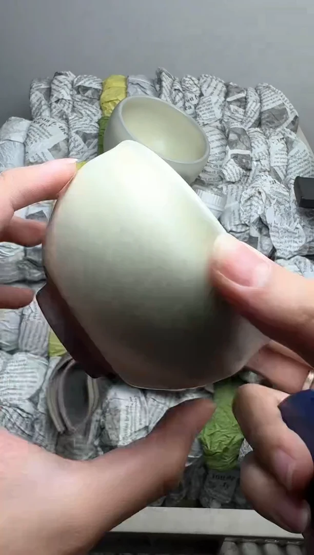 【闪购商品】茶盏白贝大将军303高端茶器主人杯