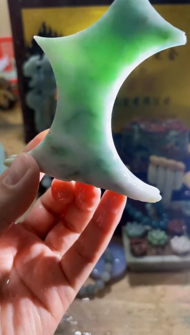 未镶嵌挂件翡翠A货常星8010