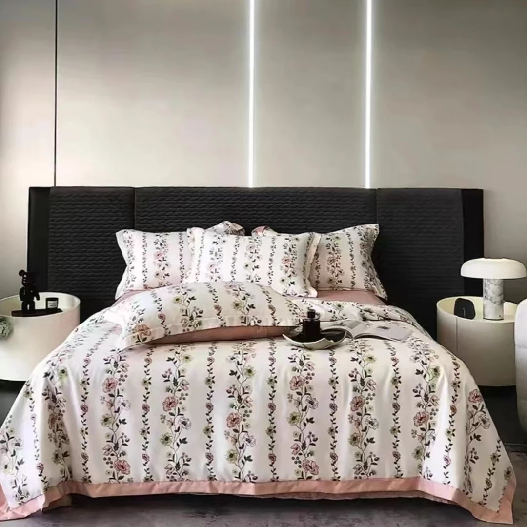 【花颜】轻奢复古双层纱夏被四件套