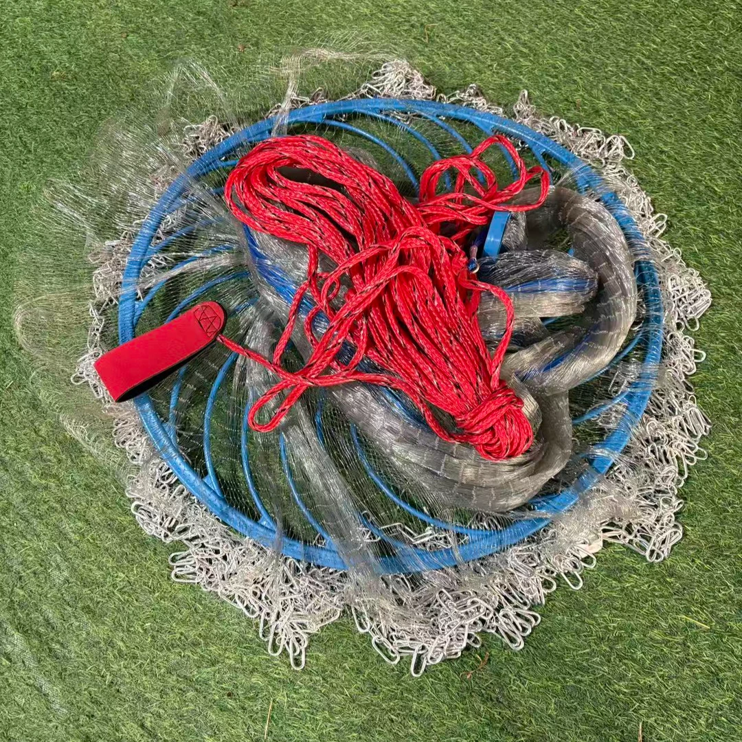 上新款2026款定制版【高强碳素灰合成线】碳素灰丝飞盘撒网手抛网