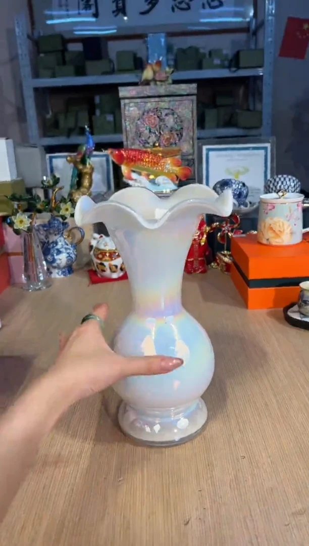 【闪购商品】杯49白色敞口花瓶