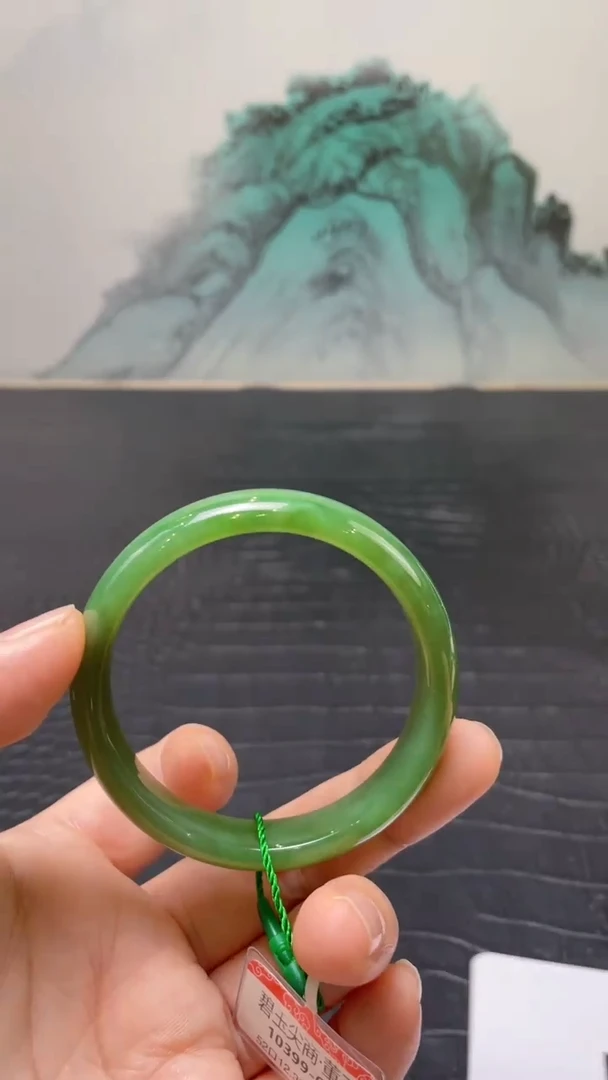 未镶嵌手镯和田玉（碧玉）壞****手52