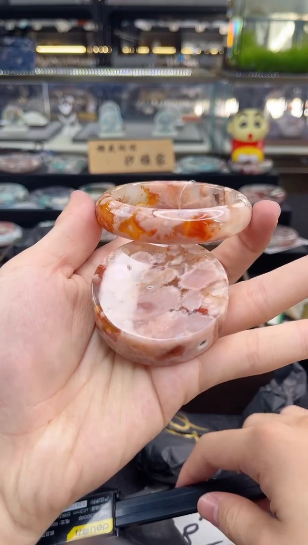 未镶嵌手镯石英质玉57--58圈口 （赠品镯心）