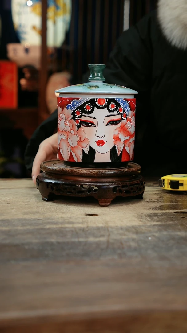 【闪购商品】瓷片景德镇纯手工釉下彩精品花瓶