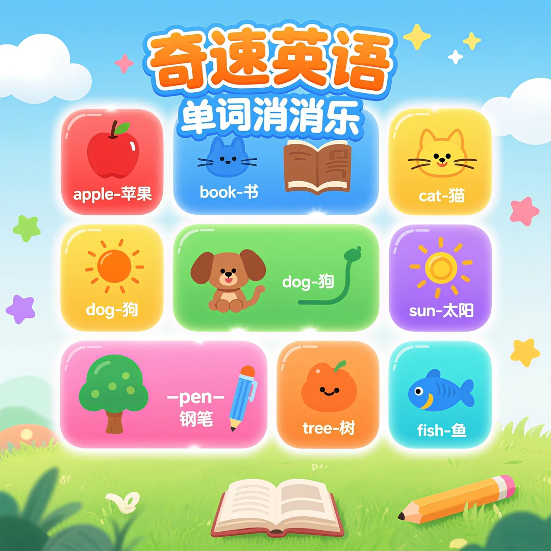 奇速奇速英语单词闯关消消乐