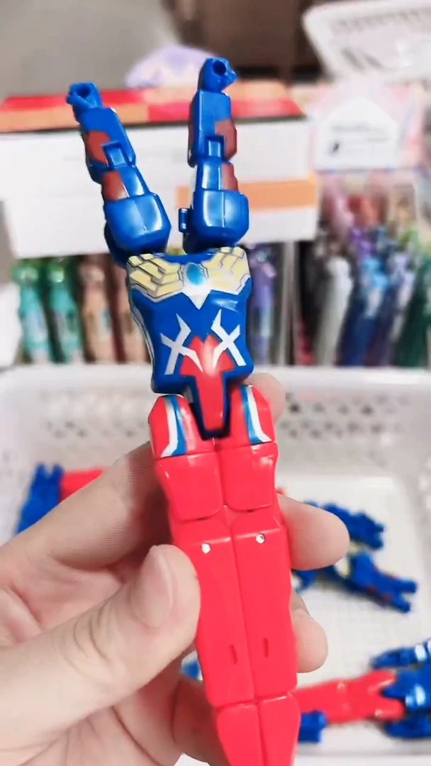 灵动创想造型按动中性笔0.5奥特曼---1支