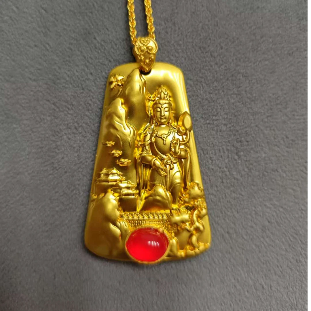 私人定制 典藏美丽首饰无事牌观音吊坠 jqx（赠链）