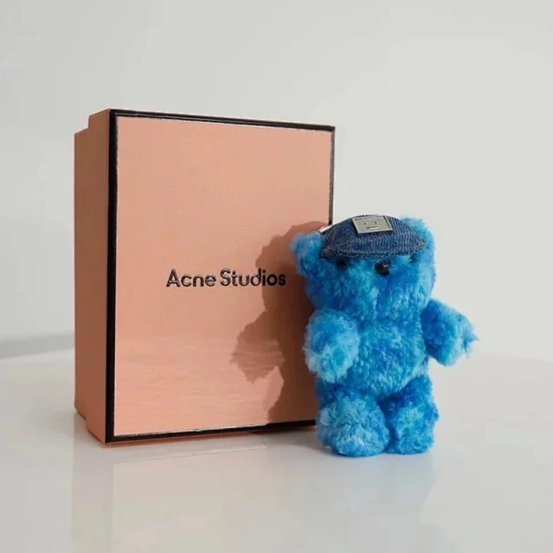 acnestuidos可爱泰迪熊造型涤纶包挂钥匙扣