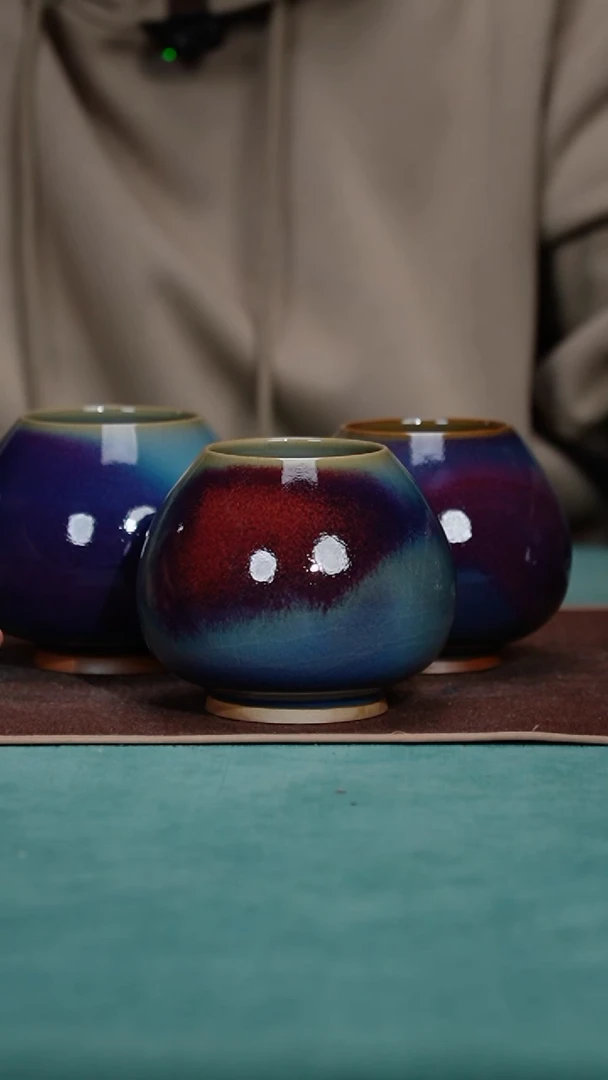 【闪购商品】29-8鸡心罐（天青玫瑰紫）+瓷片