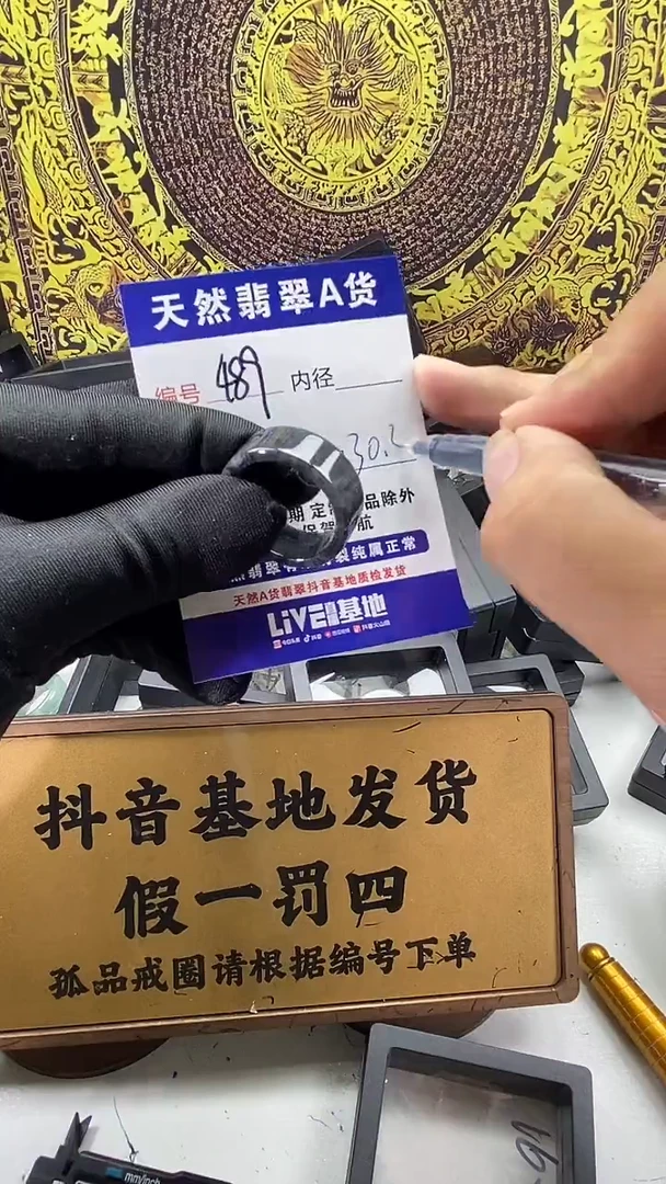 未镶嵌戒圈翡翠489