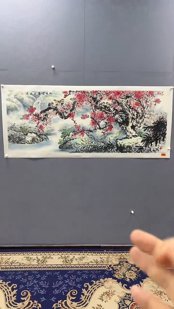 国画柳晓叶绘画12平尺花鸟