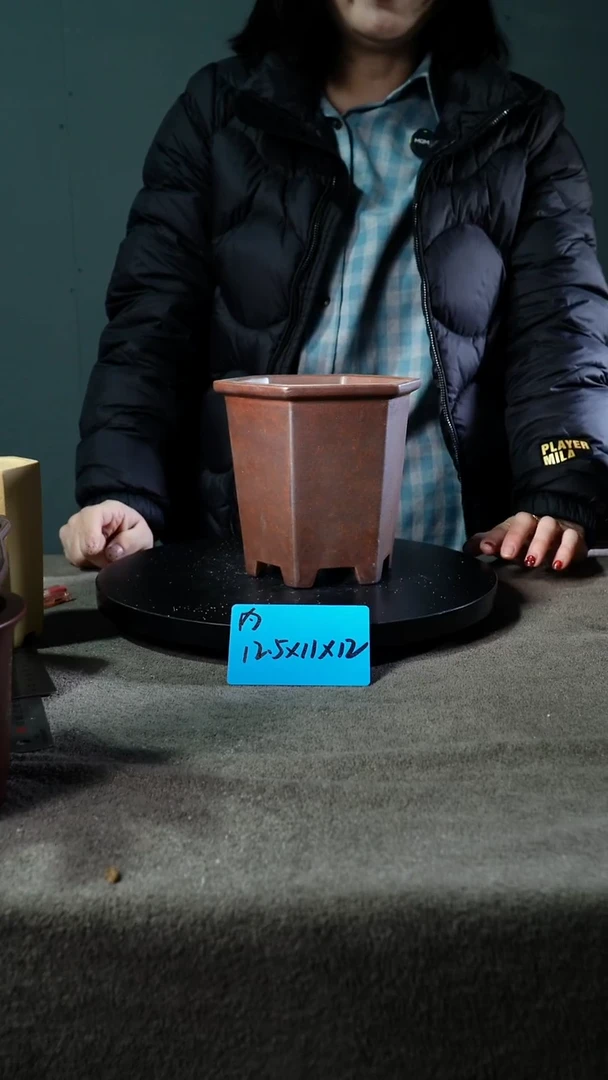 宜兴紫砂花盆小盆盆