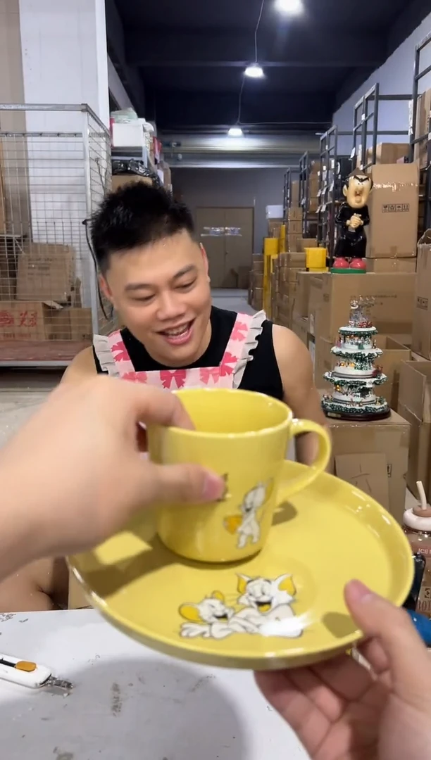 瓷片汤姆一杯一碟