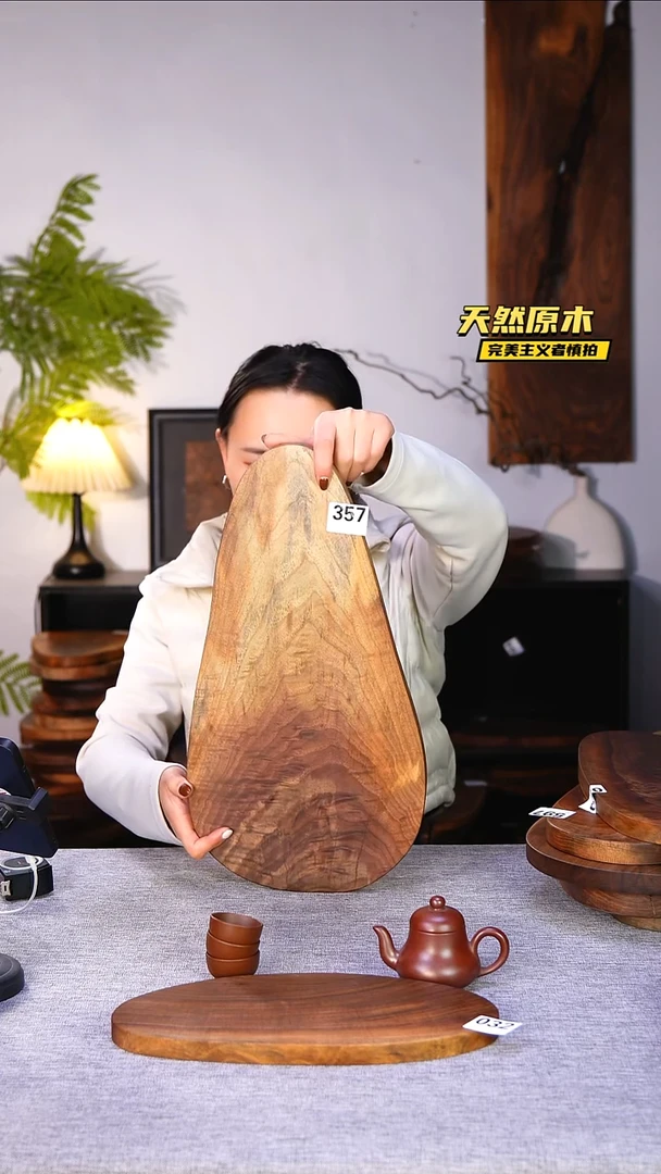 木北美黑胡桃原木.干裂疤结不属于商品质量问题完美主义者慎拍