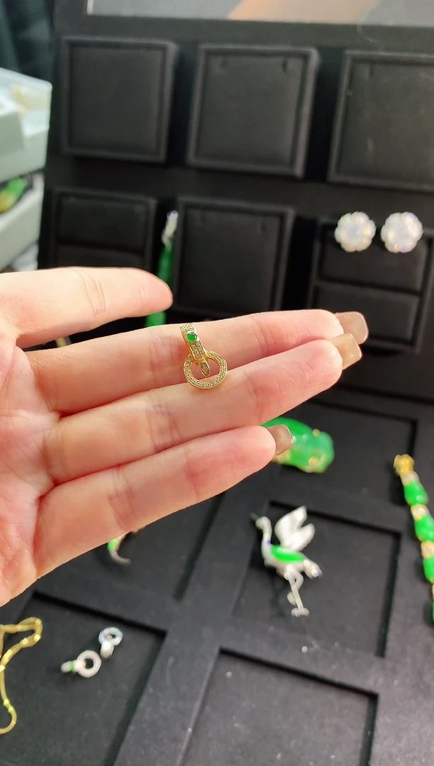 【闪购商品】翡翠颈饰18K金镶嵌配件