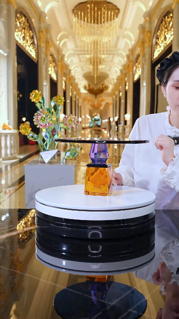 摆件琉璃艺术小茶台C7