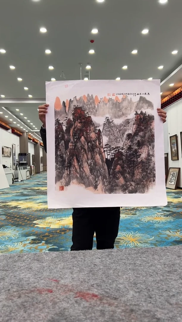 国画朱大明展览精品
