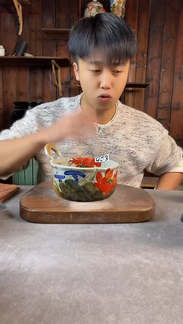 碗053，手工手绘，超值陶瓷
