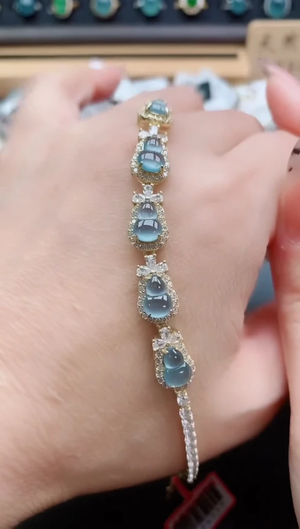 银S925镶嵌戒指翡翠1