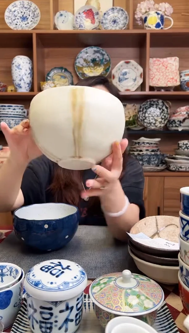 瓷片侘寂大面碗(土)
