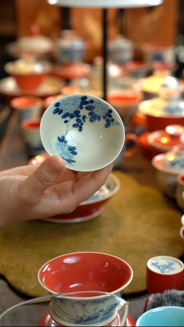 瓷上林泉雨香斋杯