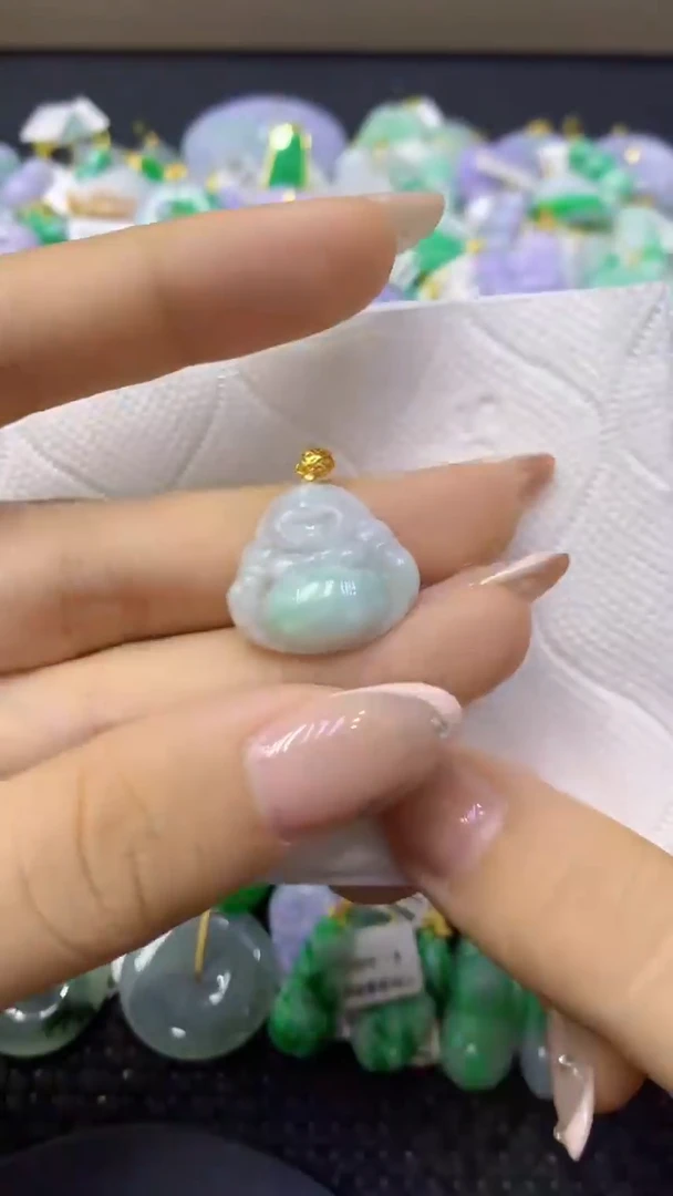 颈饰未镶嵌翡翠天然缅甸翡翠A货