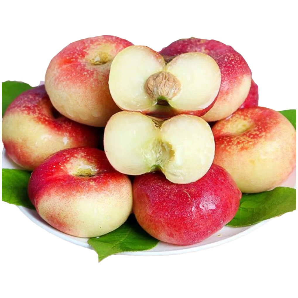 桃蟠桃小纽扣油蟠桃-1斤 约7-9个左右