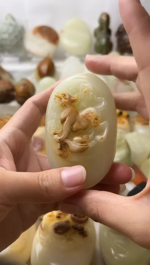 石材古青石棉纹正常不退换狗